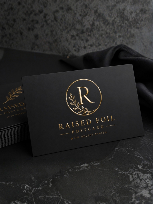 Raised Foil Postcards