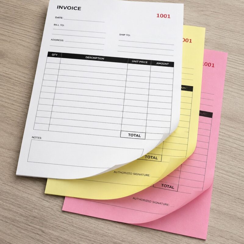 3-Part NCR Forms w/ Variable Numbering